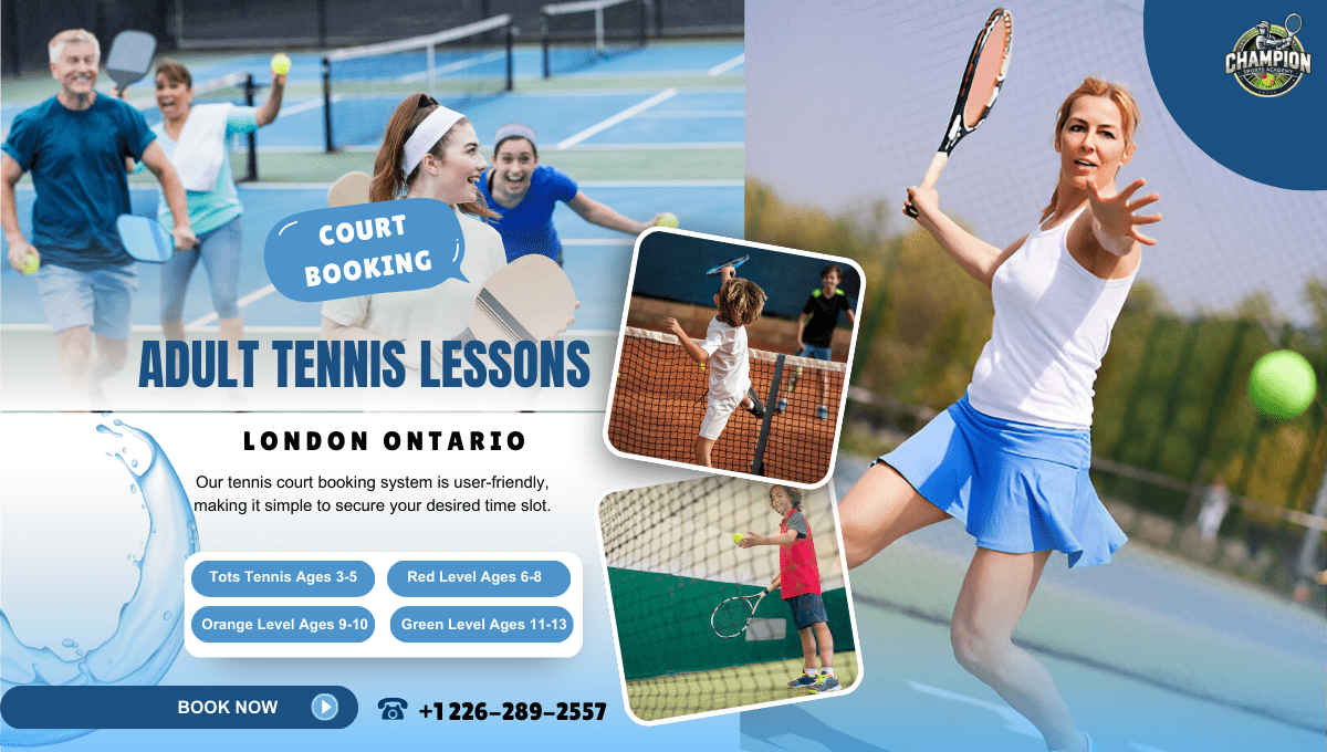 Adult tennis lessons