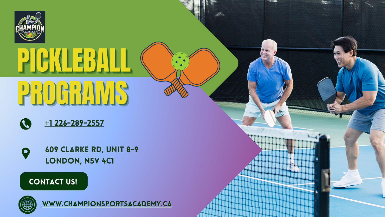 Pickleball Programs.