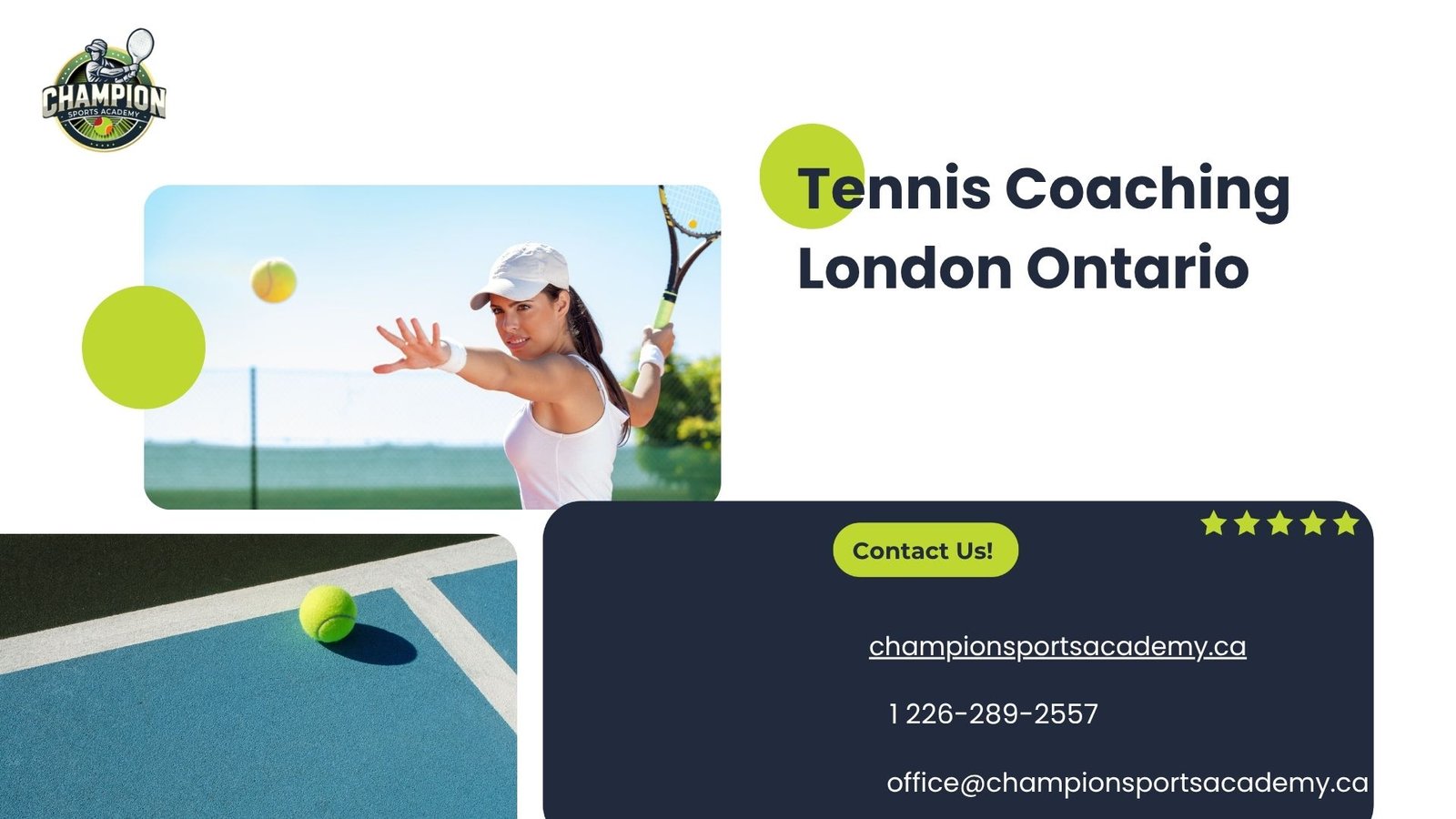 Tennis coaching in London, Ontario